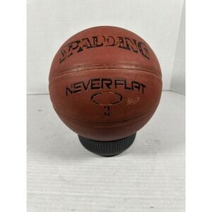 Spalding Never Flat Basketball Official NBA Size 7 Composite Leather Orange